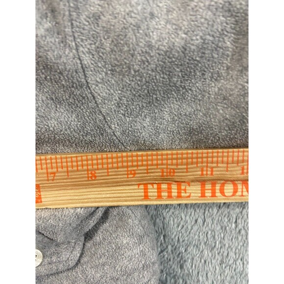 Gap Baby Fleece Sherpa Lined Gray Button Front Warm Coat 3-6 Month Unisex Hoo - Picture 5 of 7